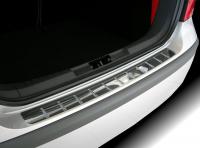Накладка на задний бампер с силиконом, нерж. сталь (универсал) Alu-Frost 10-4035 для VW Passat (B8)