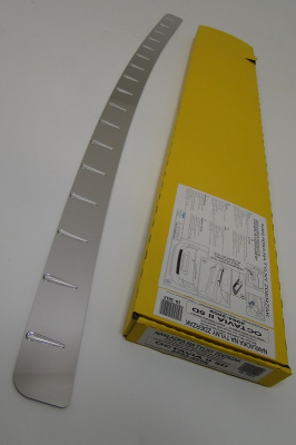 Skoda Octavia 2 (04-) 5 дверн., накладка на задний бампер с силиконовыми вставками, к-кт 1шт.